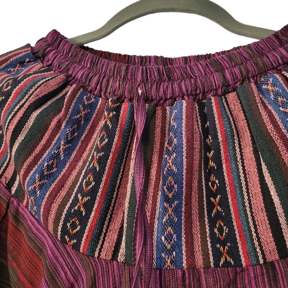 Unisex MultiStripe Harem Style Trouser Pant One Size Fit all.100% Cotton - Picture 6 of 10